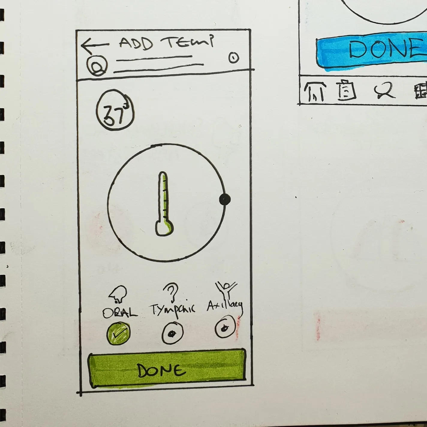 Second sketch of Temperature