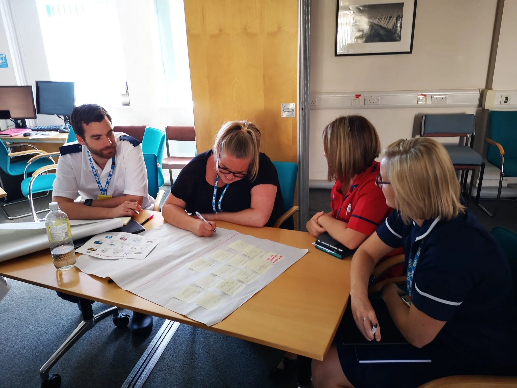 It was great to see the initial benefits that e-whiteboards is delivering on the first pilot ward