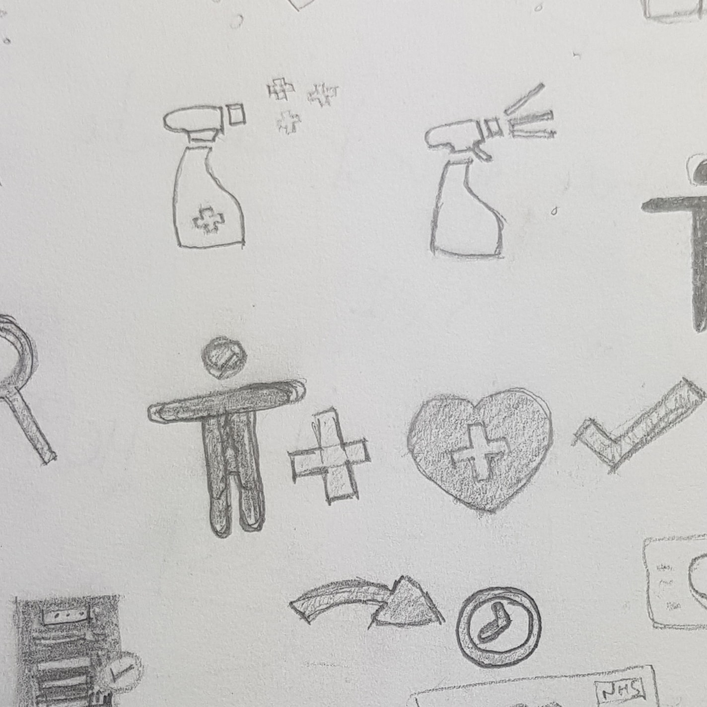 Sketches of icons